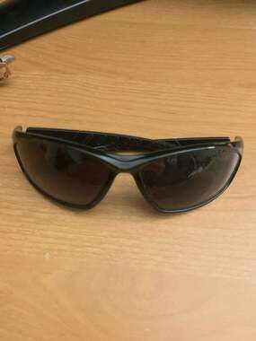 X-Loop Men's Black Wrap Around Sport Sunglasses